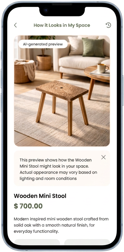 How it looks in my space preview screen